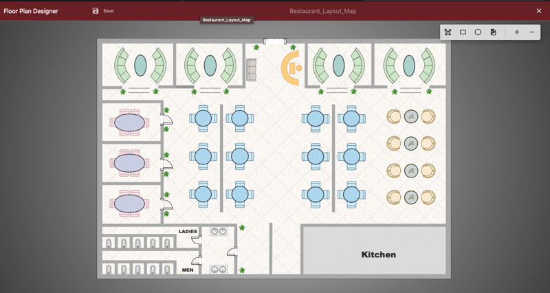 Visualizing Data with a Custom Restaurant Floor Plan Control