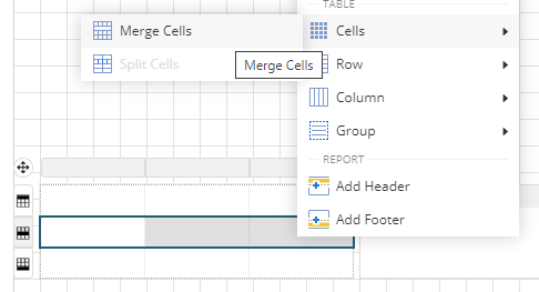 Table - Merge Cells