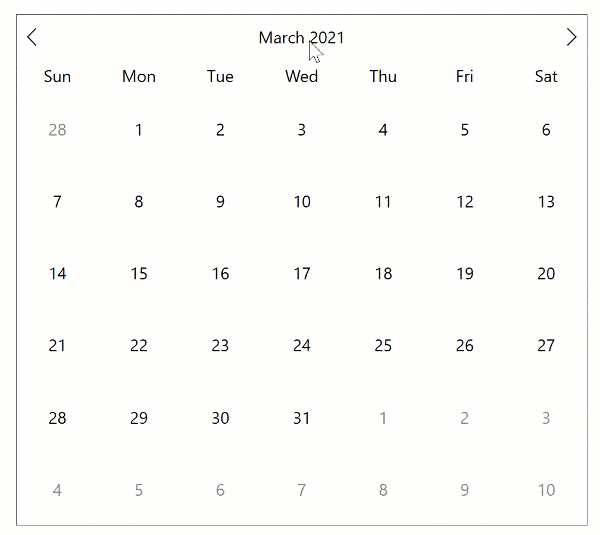 WPF Calendar