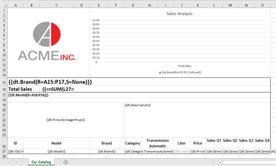 향상된 Excel 템플릿으로 C#에서 Excel 보고서 생성