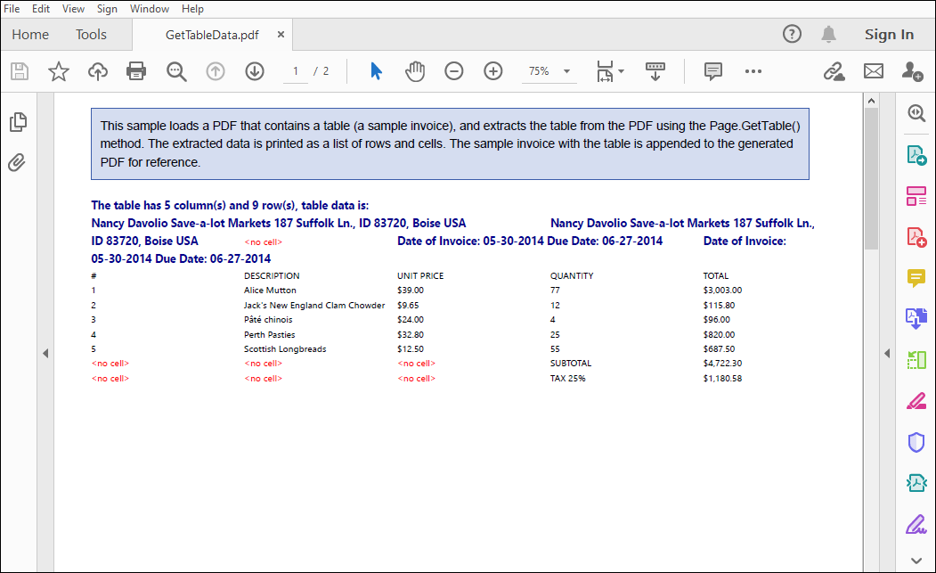 Extract Table Data From Pdf Documents In C# | Gcdocuments