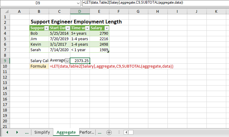 새로운 Excel LET 함수로 계산 성능 향상