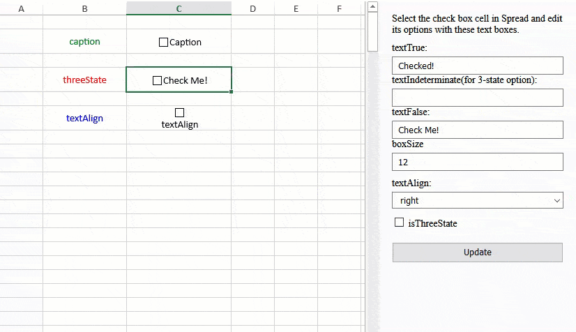 customize checkbox width
