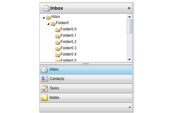 Microsoft Outlook 스타일의 UI