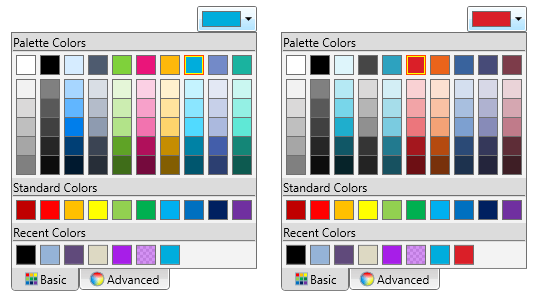 WPF ColorPicker Palettes