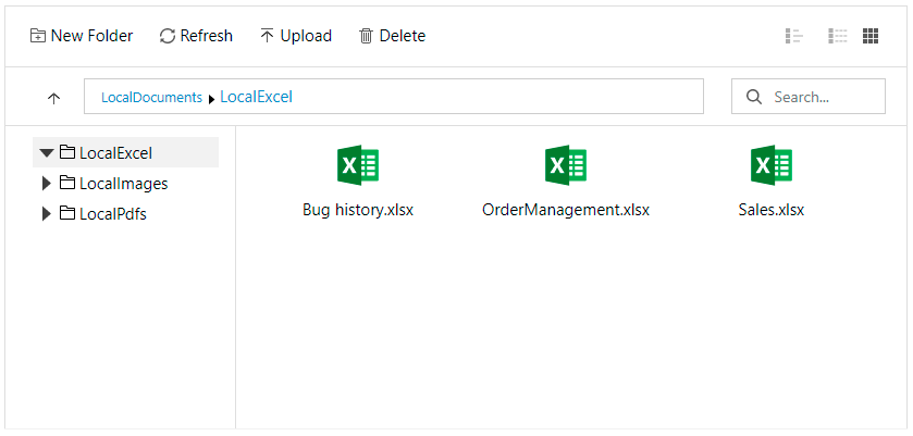 ASP.NET File Manager Control