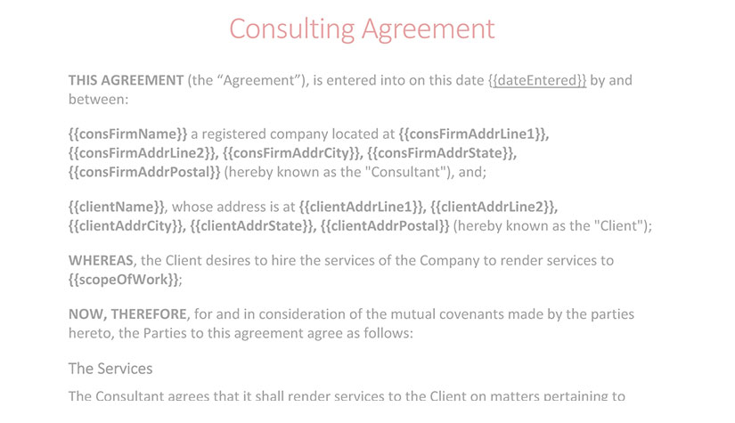 Consulting Agreements